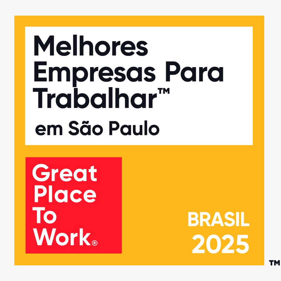 Selo Great Place to Work: Melhores Empresas para Trabalhar em São Paulo, Brasil 2025.